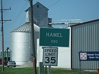 USA - Hamel IL - City Sign (11 Apr 2009)